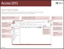 Access 2013 Quick Start Guide