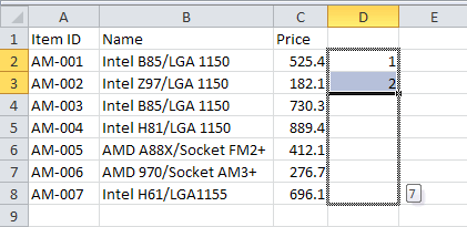 Quickly Insert Blank Rows Between Existing Rows 1