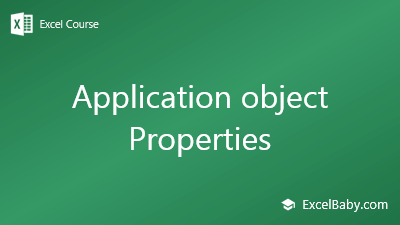 Application object Properties
