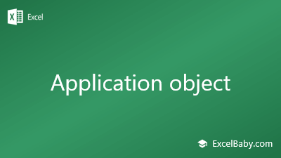 Application object