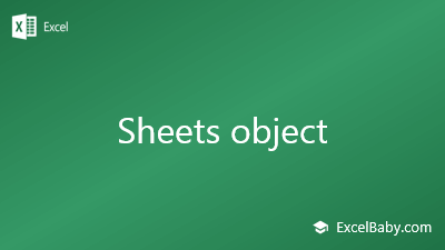 Sheets object