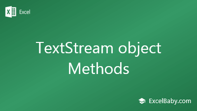 TextStream object Methods