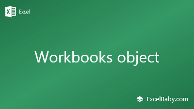 Workbooks object