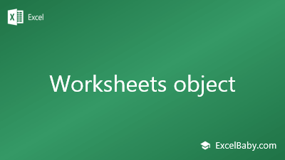 Worksheets object