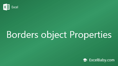 Borders object Properties
