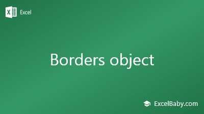 Borders object