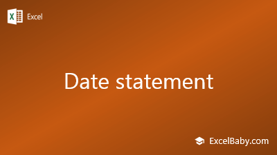 statement as of date meaning