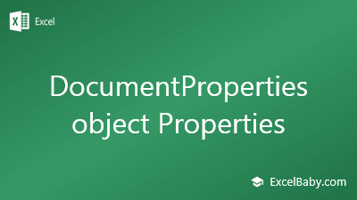 DocumentProperties object Properties