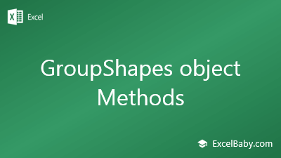 GroupShapes object Methods