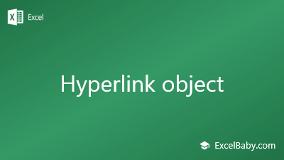 Hyperlink object