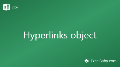Hyperlinks object