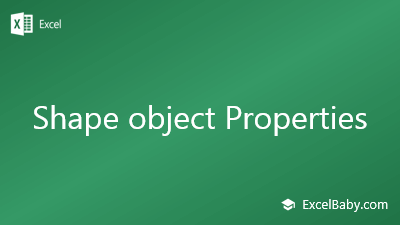 Shape object Properties