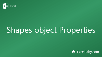 Shapes object Properties