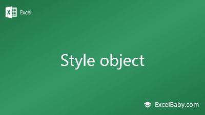 Style object
