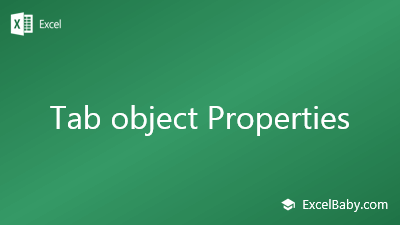 Tab object Properties