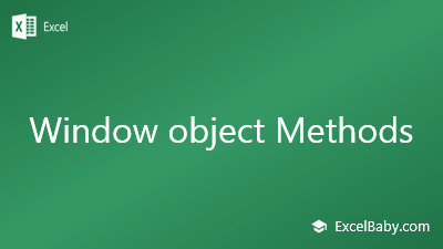Window object Methods