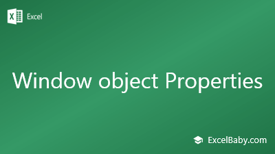 Window object Properties