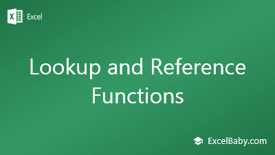 Lookup and Reference Functions