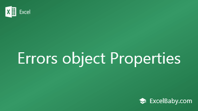 Errors object Properties