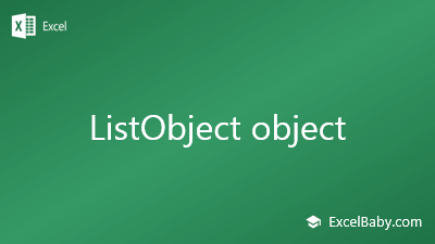 ListObject object