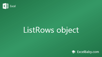 ListRows object