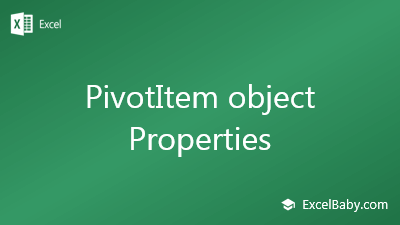 PivotItem object Properties