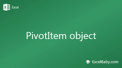 PivotItem object