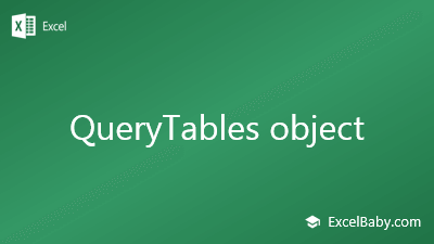 QueryTables object