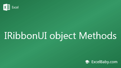 IRibbonUI object Methods