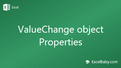 ValueChange object Properties