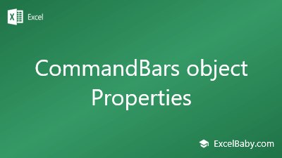 CommandBars object Properties